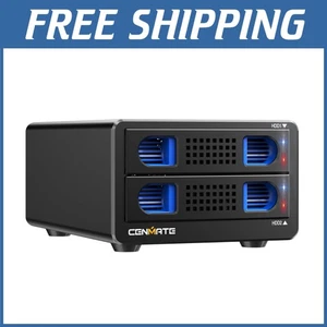 Reliable Data Transfer Dual Bay Hard Drive Enclosure - Picture 1 of 11
