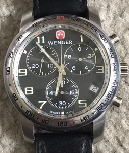 Reloj de pulsera Wenger Swiss Army cronógrafo 7080X para hombre no funciona - Imagen 1 de 4