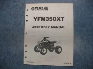 YAMAHA 1986 YFM350XT SET UP ASSEMBLY MANUAL YFM350 XT YFM 350 XT 86 - Picture 1 of 5