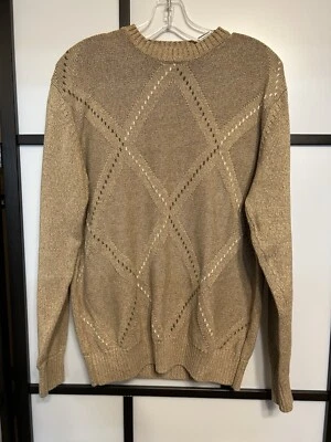 Geoffrey Beene Pullover Sweater Men’s Medium Brown - Image 1 of 4
