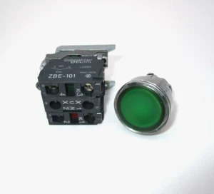 XB4BW33G5 SCHNEIDER Green Illuminated LED PushButton Harmony 22mm FAST SHIPPING - Picture 1 of 6