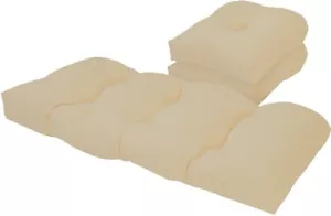 Outdoor Taupe 3 Piece Cushion Set - 19"x44", 19"x19" Taupe 19"x44", 19"x19" - Picture 1 of 7