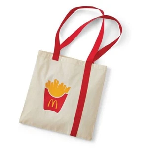 McDonald’s French Fries Fry Icon Canvas Tote Bag - NEW!! - Picture 1 of 4