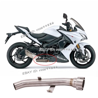 Tubo de enlace de escape medio de acero inoxidable para Suzuki GSXS1000 GSXS1000F 2015-2023 Foto 1 de 4