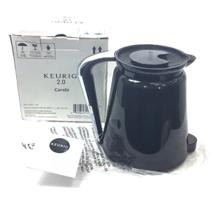 Keurig 2.0 Thermal Carafe Black with Silver Handle Coffee Pitcher / Pot NEW - Picture 1 of 5