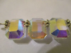 24 Vintage Swarovski AB 10x8mm Facettiert Top Gebohrt Perlen Qualität ART 366 RARE - Bild 1 von 8