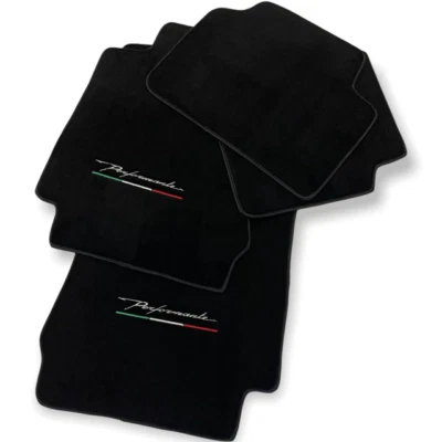 Floor Mats For Alfa Romeo Brera 2006-2010 Perfomante Black Tailored Carpet - Image 1 of 4