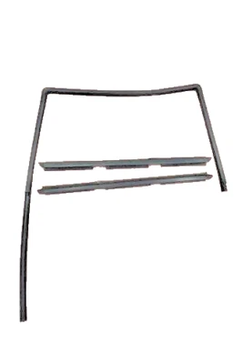 Barrido de ventana de puerta trasera lateral del conductor y funcionamiento de vidrio Jeep Cherokee 97-2001 4 puertas XJ Foto 1 de 4