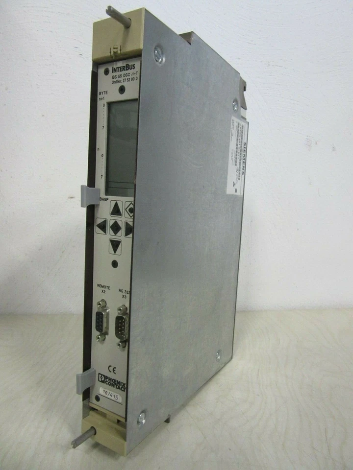 Siemens Simatic S5 6ES5 491-0LB11 E: 02 Phoenix Contact InterBus IBS S5 DSC/I-T - Immagine 1 di 3