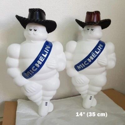 Michelin Doll+LED+Hat Size14" Sign Ads Tire Bus Car Garage Boat Home Farm Bistro - Image 1 of 4