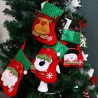 DIY Craft Party Ornaments Santa Socks Festival Decoration Christmas Tree Decor