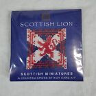 Scottish Lion Miniature Decorative Counted Cross-Stitch Heritage Gift Card