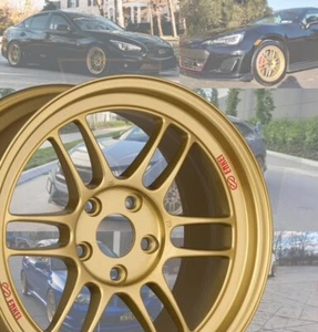 Enkei RPF1 18x9.5 5x114.3 38mm Offset 73mm Bore Gold Wheel - Picture 1 of 4