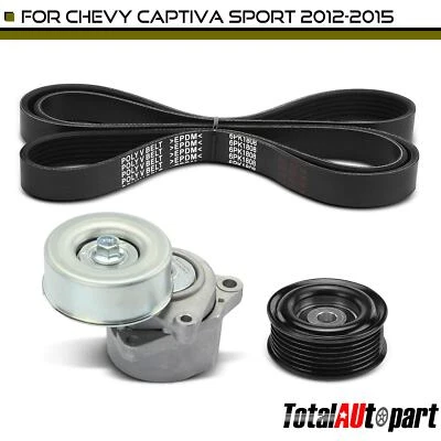 3x Serpentine Belt Drive Component Kit for Nissan Rogue 08-13 Rogue Select 14-15 - Image 1 of 4