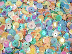 Taza de lentejuelas 10 mm mezcla AB 100 g paquete a granel cuentas de baile artesanía melocotón - Imagen 1 de 1