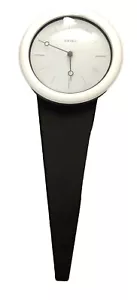 *WIE BESEHEN* Massiv Schwarz Holz Seiko Wanduhr (fehlendes schwingendes Pendel) QXC111SLH - Bild 1 von 11