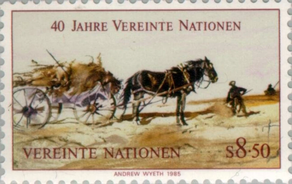 ONU Viena #Mi52A MNH 1985 Caballo Equus ferus caballus Agricultural Venture [53] Foto 1 de 1