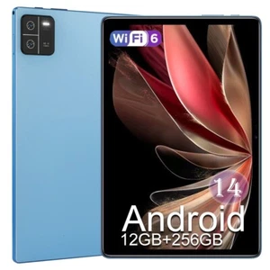 10,1 Zoll Pad 6 Tablet Android 14 12GB RAM +256GB ROM Dual Kamera 6G WiFi 8-Core - Bild 1 von 7