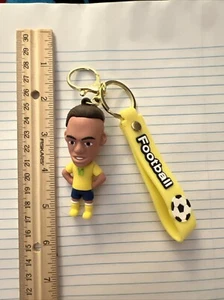 Xavi Neymar Jr. #10 Soccer Jersey Rubber & Metal Keychain, New! - Picture 1 of 2