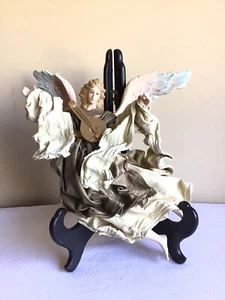 Vtg Hand Crafted Silverstri Italian Style Paper Mache Christmas Old World Angel - Picture 1 of 6