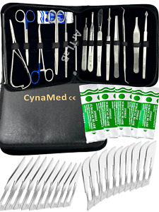 Premium 55 Pc Army Surgical Kit Sutures, Scalpel, Hemostats - Military First Aid