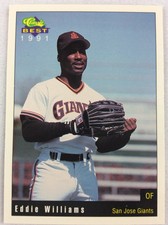 1991 San Jose Giants-Classic BEST Minor League Baseball Card-Eddie Williams