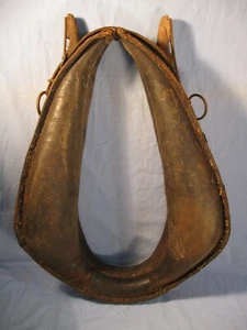 Antique Leather Horse Harness Collar - Picture 1 of 10