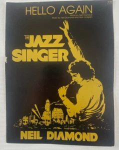 Neil Diamond The Jazz Singer Sheet Music Piano Voice Guitar vtg. 1981 Acceptable - Picture 1 of 4