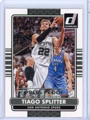 2014-15 Donruss Tiago Splitter Silver Press Proof /25  - San Antonio Spurs - Image 1 of 2