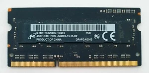 1 x 4GB PC3L-14900 DDR3L Laptop Memory RAM SODIMM PC14900S 1866MHz Apple Dell - Picture 1 of 1