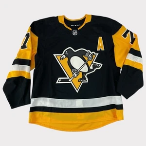 adidas Pittsburgh Penguins Malkin Team Issued Jersey Made In Canada - Picture 1 of 3