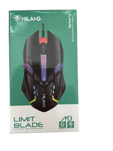 Gaming Maus MILANG M3 Limit Blade, leuchtende E-Sport Game Series, schwarz. Neu - Bild 1 von 7