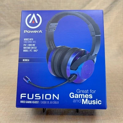 PowerA Fusion Wired Gaming Headset Nebula PS4 Xbox One Switch PC Mac Mobile Seal - Image 1 of 4