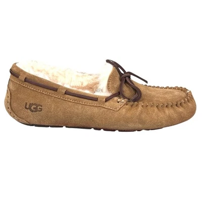 UGG Women’s Dakota Brown Suede Shearling Lined Slipper Size US 8 - Image 1 of 4