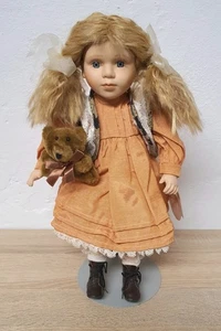 Muñeca artista, muñeca de porcelana, Country Dolls, 40 cm, artículo de coleccionista,... - Imagen 1 de 13