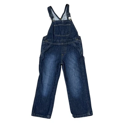Mono de carpintero de mezclilla azul Wrangler Authentics niños niños talla 5T Foto 1 de 4