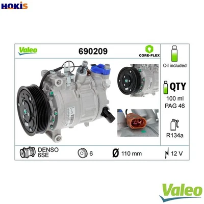COMPRESSOR AIR CONDITIONING 690209 FOR AUDI A4/S4 A5/Sportback/S5/Convertible - Image 1 of 4