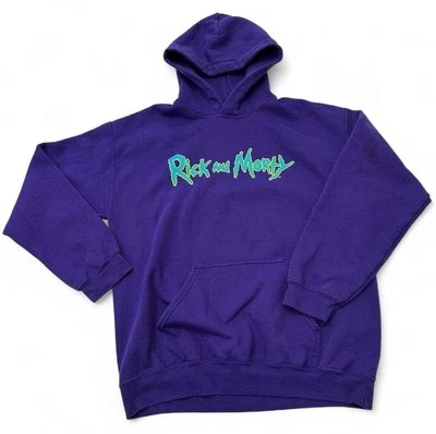 Rick and Morty Adulto Natación Dibujos Animados Púrpura Boyz Sudadera con Capucha Púrpura Talla S Foto 1 de 4