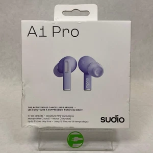 New Sudio A1 Pro Wireless Active Noise Canceling Earbuds Purple - Picture 1 of 6