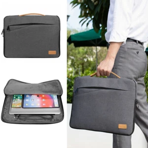 15.6" Gray Nylon Travel Briefcase School Laptop Bag For Dell Inspiron 15 / XPS - Picture 1 of 9