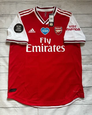Camisa Arsenal 19/20 kitroom / match issue Home - #14 Auba - tamanho 8 (L) - BLM - Imagem 1 de 4