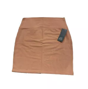 Women's Knit Bodycon Mini Pencil Skirt - Wild Fable Brown Clay L - Picture 1 of 2