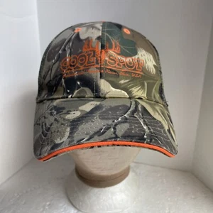 Sombrero de béisbol Otto para hombre ajustable naranja camuflaje punto fresco malla espalda - Imagen 1 de 17
