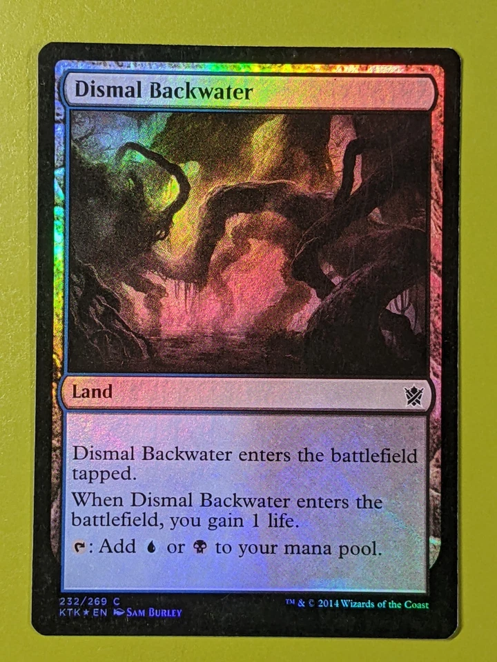 FOIL Dismal Backwater x1 Khans of Tarkir x1 Magic the Gathering MTG - Image 1 of 1