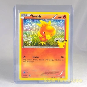 Tarjeta promocional de McDonalds 25 aniversario de Pokémon JCC - Torchic 11/25 Holo 2021 - Imagen 1 de 2