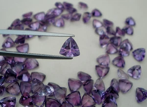 Amethyst Trillion  Loose Natural Gem 7mm - Picture 1 of 5