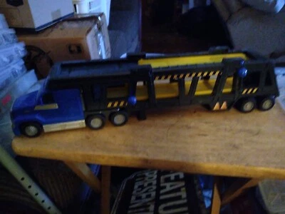 Matchbox  CAR Transporter Hauler 2008 MATTEL PLASTIC TRACTOR TRAILER MULTI LEVEL - Image 1 of 4