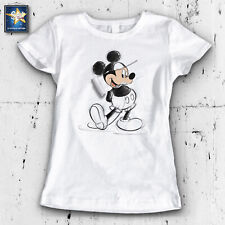 T-shirt MAGLIETTA DONNA mickey mouse topolino IDEA REGALO COMPLEANNO FASHION 