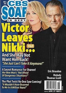 CBS Soaps In Depth Magazine May 1 2017 Eric Braeden Melody Thomas Scott - Imagen 1 de 1