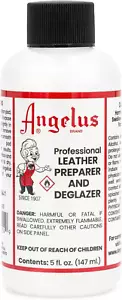 Angelus Leather Preparer Deglazer Stripper Leather Patent Synthetics 1oz/5oz - Picture 1 of 10